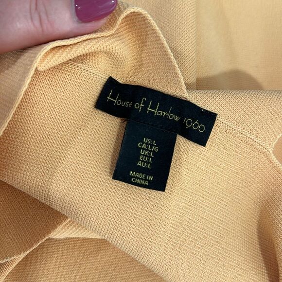 House Of Harlow 1960 Bandage Square Neck Mini Dress In Desert Mist Size L - Picture 4 of 10